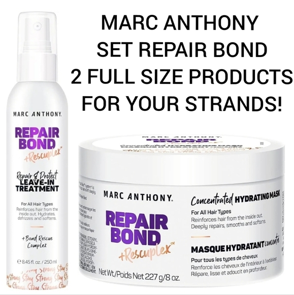 Marc Anthony Repair Bond Leave In Conditioner Treatment & FULL SIZE MASK PRODUCT - Picture 6 of 10